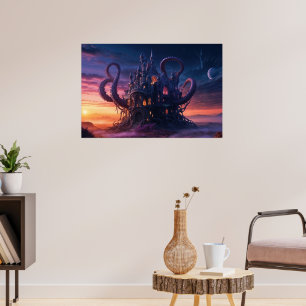 Kosmisch Kasteel uit Lang Vergeten Tijden Poster