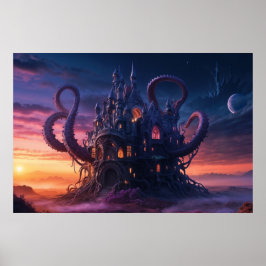 Kosmisch Kasteel uit Lang Vergeten Tijden Poster