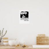 Kosmisch kattenperspectief grappige kattenkunst poster (Keuken)