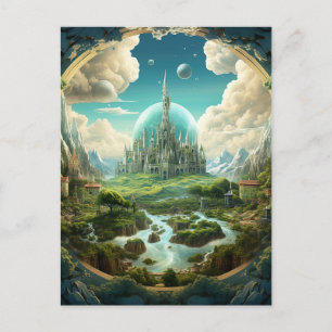 Kosmisch koninkrijk briefkaart