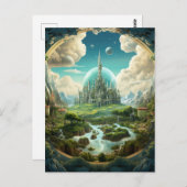 Kosmisch koninkrijk briefkaart (Voorkant / Achterkant)