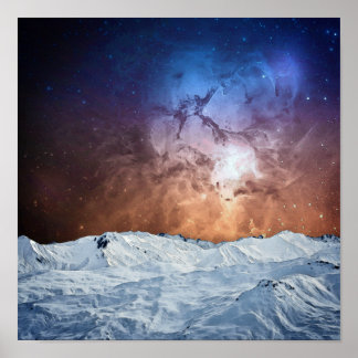 Kosmisch Landschap Poster