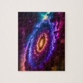 Kosmisch Levendig Paarse en Roze Melkweg in Univer Legpuzzel (Verticaal)