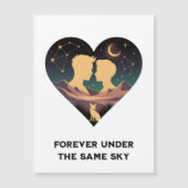 Kosmisch liefdesverhaal Hart met geliefden en Vos  (Voorkant)