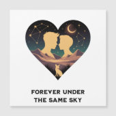 Kosmisch liefdesverhaal Hart met geliefden en Vos (Voorkant)