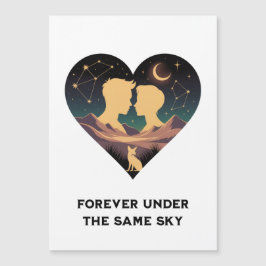 Kosmisch liefdesverhaal Hart met geliefden en Vos 