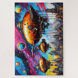 kosmisch luchtschip legpuzzel