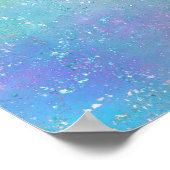 kosmisch maan-Poster Poster (Hoek)