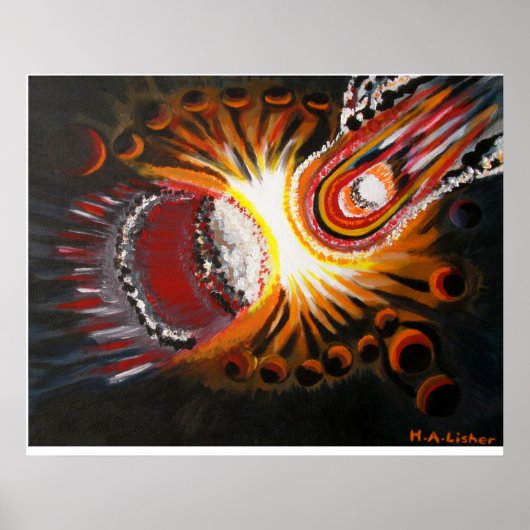 Kosmisch moment poster (Voorkant)