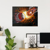 Kosmisch moment poster (Thuiskantoor)