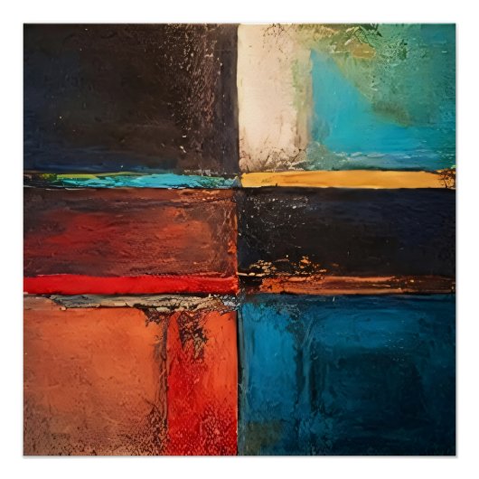 Kosmisch Mozaïek Perfect Poster (Voorkant)