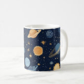 Kosmisch ontwerp met hemelelementen koffiemok (Voorkant rechts)