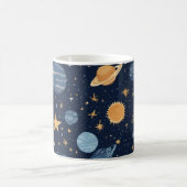 Kosmisch ontwerp met hemelelementen koffiemok (Center)