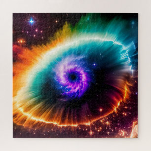 Kosmisch Oog in de Hemelnevel in Buitenruimte Scèn Legpuzzel