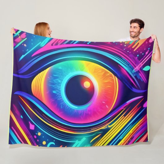 Kosmisch oog van dromen fleece deken (In situ)