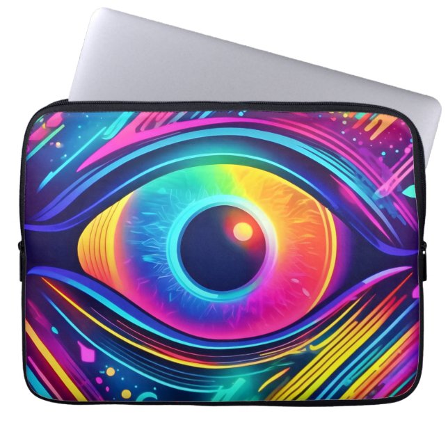 Kosmisch oog van dromen laptop sleeve (Voorkant)