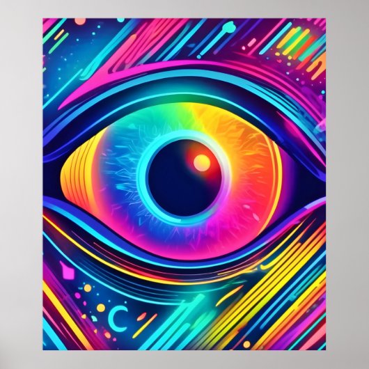 Kosmisch oog van dromen poster (Voorkant)