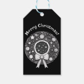  Kosmisch Ornament Gift Label | CH met ruimtethema Cadeaulabel (Voorkant)