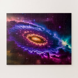 Kosmisch Paarse en Roze Leuke Melkweg in de ruimte Legpuzzel