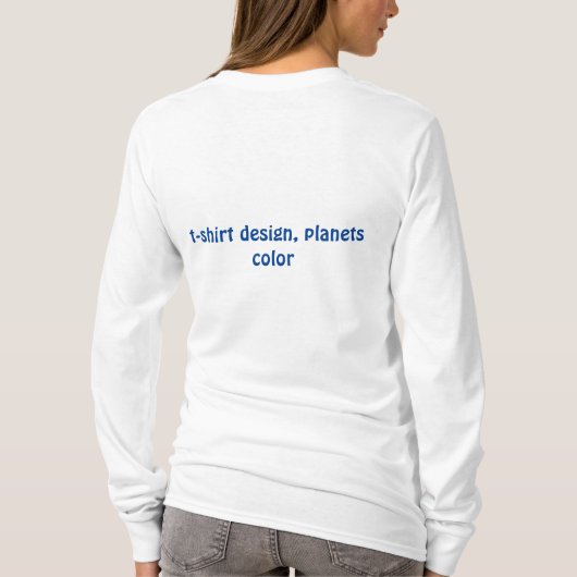 Kosmisch Palet: Planetaire Symfonie T-shirt (Achterkant)