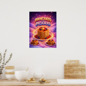Kosmisch Pannenkoekenontbijt Poster (Keuken)