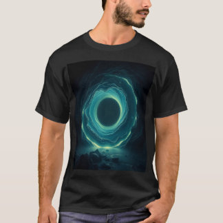 Kosmisch Portaal Gat - Glowende Sci-Fi Wervelwind T-shirt