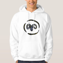 Kosmisch Ram Aries Dierenriem Ontwerp – Illustrati Hoodie