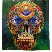 Kosmisch Requiem 21a Douchegordijn (Voorkant)