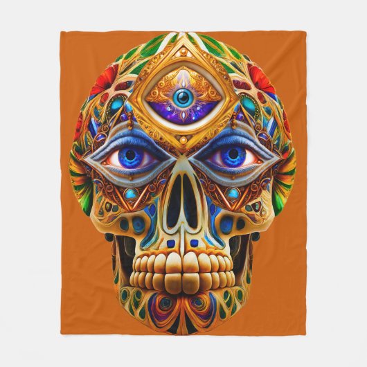 Kosmisch Requiem 21a Fleece Deken (Voorkant)