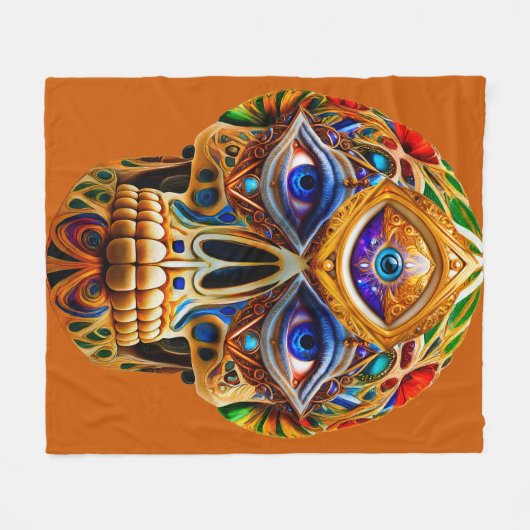 Kosmisch Requiem 21a Fleece Deken (Voorkant (Horizontaal))