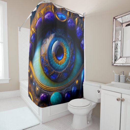 Kosmisch Requiem 22a Douchegordijn (In situ)