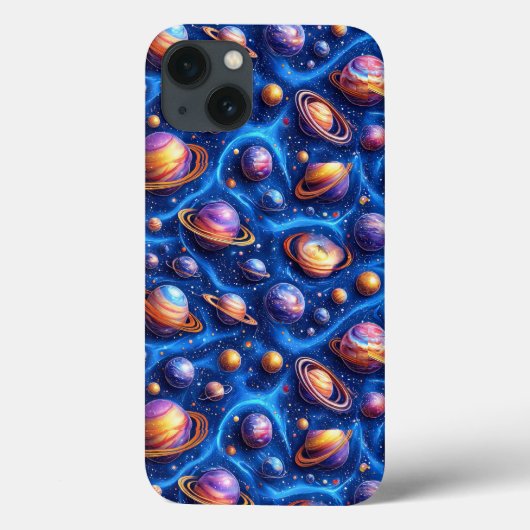 Kosmisch Ruimteontwerp Sterren Maan Planeet Heelal Case-Mate iPhone Case (Achterkant)