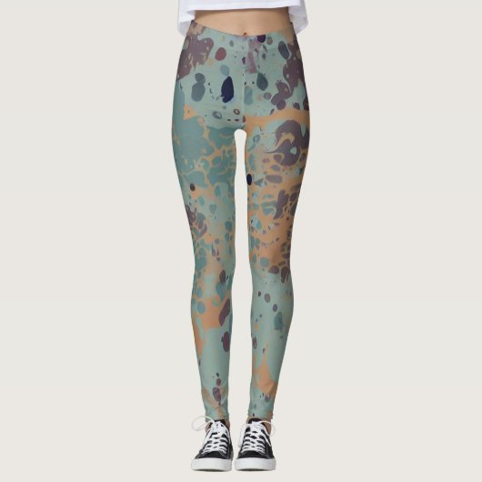 kosmisch spatten leggings (Voorkant)