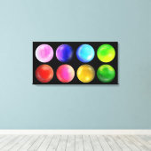 Kosmisch spectrum – Orb-serie Landschap Canvas Afdruk (Insitu (Houten vloer))
