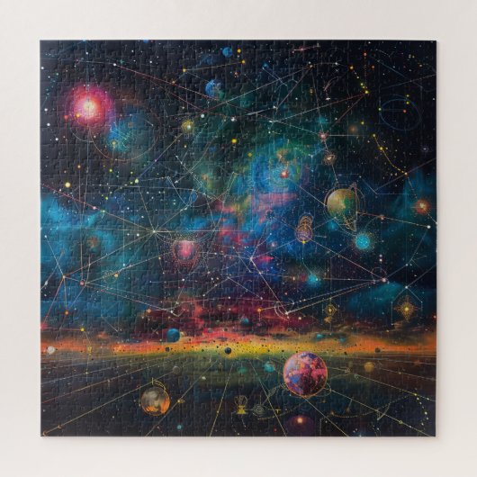 Kosmisch Sterrenstelsel Puzzel (Verticaal)
