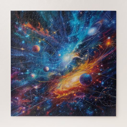 Kosmisch Sterrenstelsel Puzzel (Verticaal)