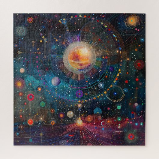 Kosmisch Sterrenstelsel Puzzel (Verticaal)