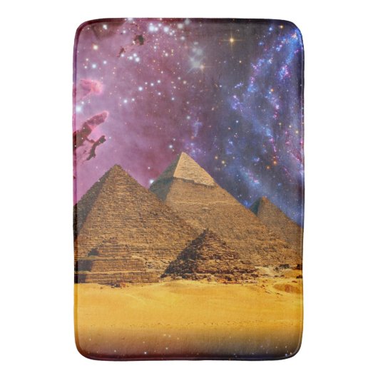 Kosmisch storm boven Egypte Badmat (Voorkant Verticaal)