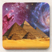 Kosmisch storm boven Egypte Bier Onderzetter (Voorkant)