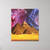 Kosmisch storm boven Egypte Canvas Afdruk (Voorkant)