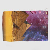 Kosmisch storm boven Egypte Golfhanddoek (Horizontaal)