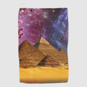 Kosmisch storm boven Egypte Golfhanddoek (Voorkant)