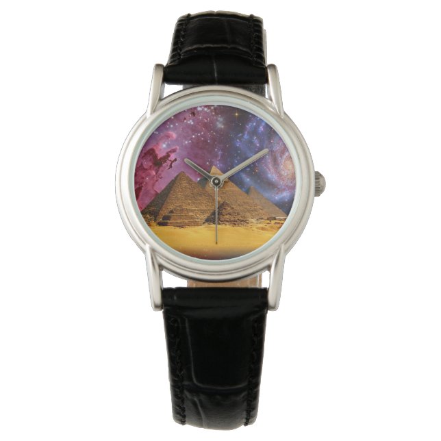 Kosmisch storm boven Egypte Horloge (Voorkant)