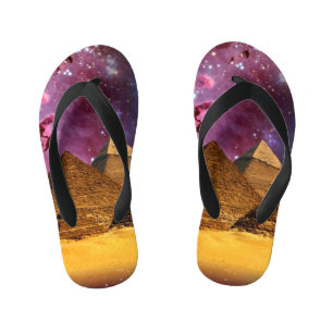 Kosmisch storm boven Egypte Kinder Teenslippers