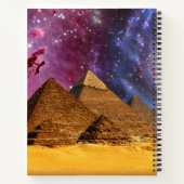 Kosmisch storm boven Egypte Notitieboek (Achterkant)
