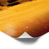 Kosmisch storm boven Egypte Perfect Poster (Hoek)
