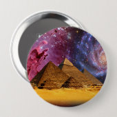 Kosmisch storm boven Egypte Ronde Button 4,0 Cm (Voorkant /achterkant)