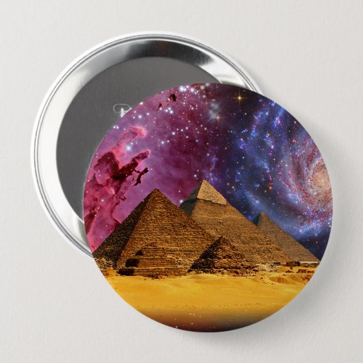 Kosmisch storm boven Egypte Ronde Button 4,0 Cm (Voorkant /achterkant)