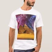 Kosmisch storm boven Egypte T-shirt (Voorkant)