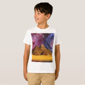 Kosmisch storm boven Egypte T-shirt (Voorkant volledig)